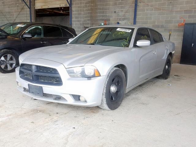 2C3CDXAT7CH282595 - 2012 DODGE CHARGER PO SILVER photo 2