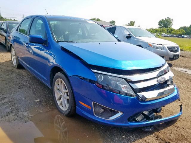 3FAHP0JG4CR432014 - 2012 FORD FUSION SEL BLUE photo 1