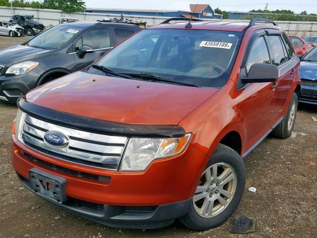 2FMDK36C58BA12116 - 2008 FORD EDGE SE ORANGE photo 2