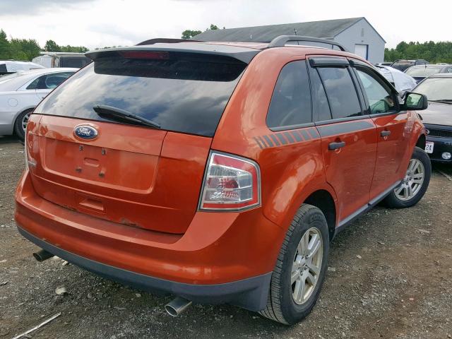 2FMDK36C58BA12116 - 2008 FORD EDGE SE ORANGE photo 4