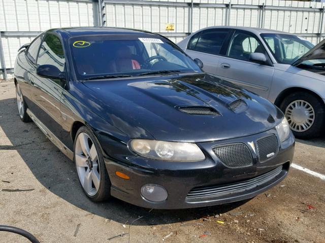 6G2VX12U25L372881 - 2005 PONTIAC GTO BLACK photo 1