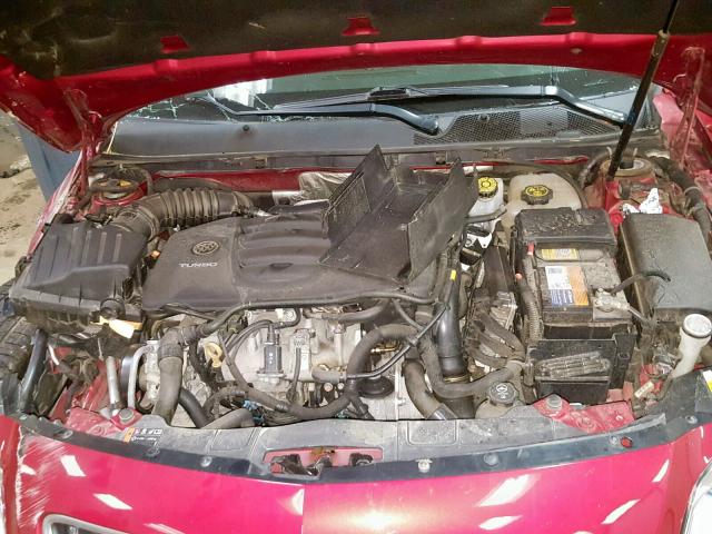 2G4GV5GV3C9180546 - 2012 BUICK REGAL GS RED photo 7