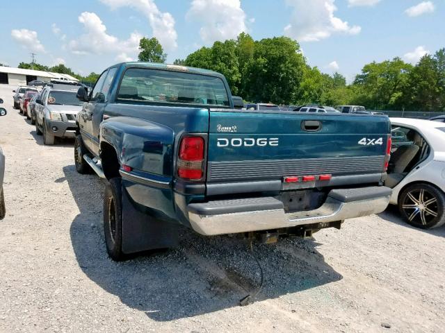 3B7MF33CXTM155597 - 1996 DODGE RAM 3500 GREEN photo 3