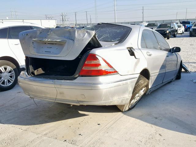 WDBNG70J92A302238 - 2002 MERCEDES-BENZ S 430 SILVER photo 4