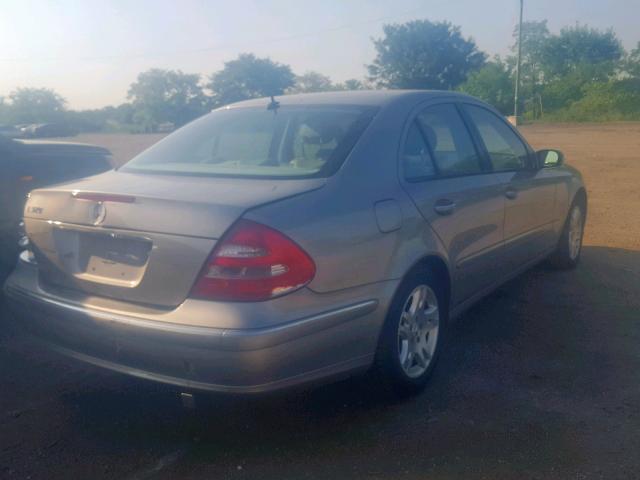 WDBUF65J05A646417 - 2005 MERCEDES-BENZ E 320 BEIGE photo 4