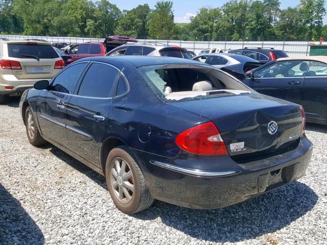 2G4WD582881320311 - 2008 BUICK LACROSSE C BLACK photo 3