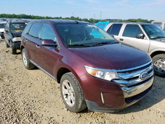 2FMDK3JC4BBB23934 - 2011 FORD EDGE SEL BURGUNDY photo 1