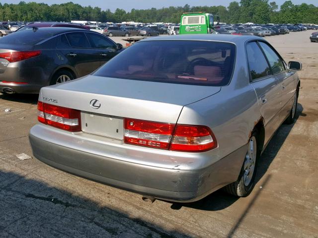 JT8BF28G910306019 - 2001 LEXUS ES 300 SILVER photo 4