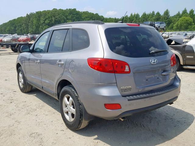 5NMSG13D88H227263 - 2008 HYUNDAI SANTA FE G GRAY photo 3