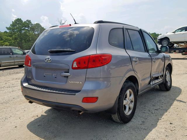 5NMSG13D88H227263 - 2008 HYUNDAI SANTA FE G GRAY photo 4