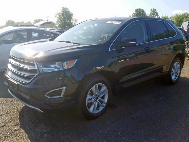 2FMPK4J92HBC66252 - 2017 FORD EDGE SEL BLACK photo 2