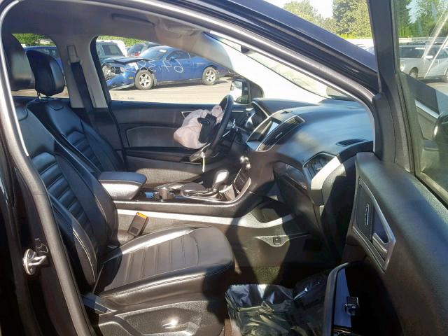 2FMPK4J92HBC66252 - 2017 FORD EDGE SEL BLACK photo 5