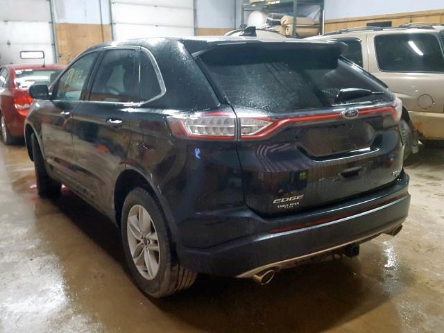 2FMTK4J87FBB25731 - 2015 FORD EDGE SEL BLACK photo 3