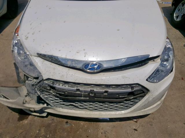 KMHEC4A44DA102015 - 2013 HYUNDAI SONATA HYB WHITE photo 7