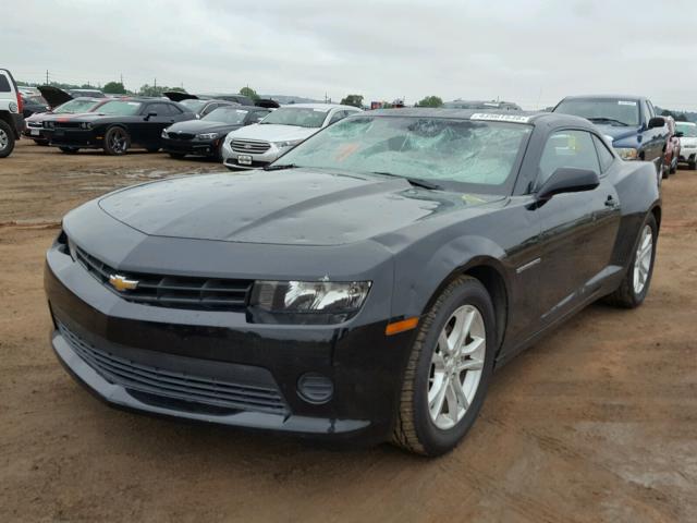 2G1FE1E31E9261826 - 2014 CHEVROLET CAMARO LS BLACK photo 2