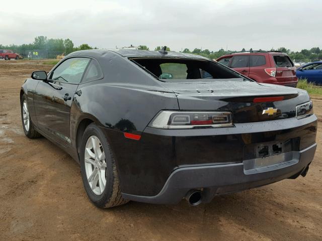 2G1FE1E31E9261826 - 2014 CHEVROLET CAMARO LS BLACK photo 3