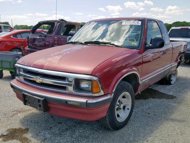 1GCCS19X0T8208835 - 1996 CHEVROLET S TRUCK S1 RED photo 2