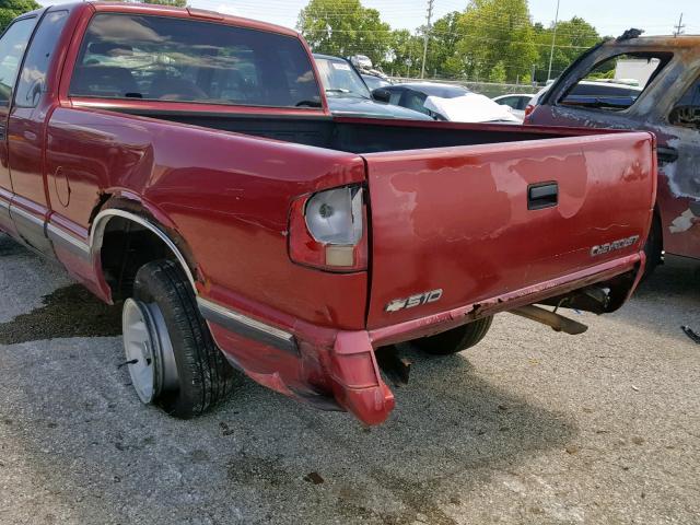 1GCCS19X0T8208835 - 1996 CHEVROLET S TRUCK S1 RED photo 9