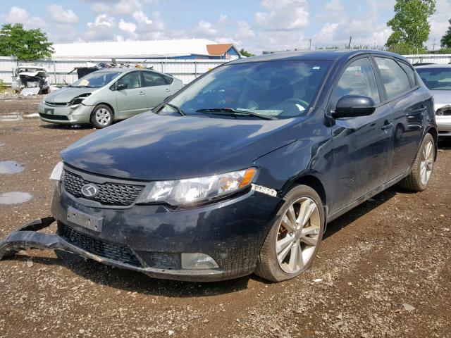 KNAFW5A31B5407813 - 2011 KIA FORTE SX BLACK photo 2