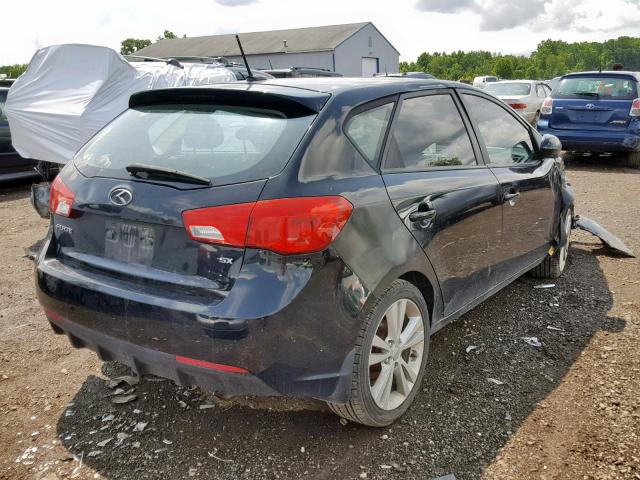 KNAFW5A31B5407813 - 2011 KIA FORTE SX BLACK photo 4