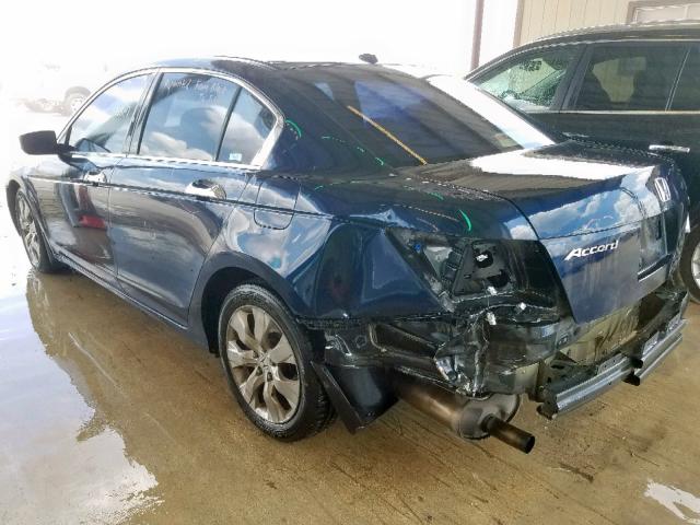 1HGCP36878A055429 - 2008 HONDA ACCORD EXL BLACK photo 3