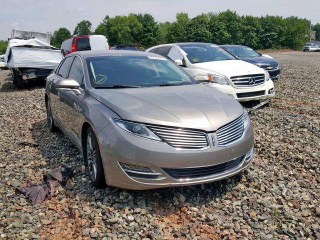 3LN6L2LUXFR629488 - 2015 LINCOLN MKZ HYBRID GRAY photo 1