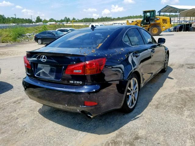 JTHBK262082071544 - 2008 LEXUS IS 250 BLUE photo 4