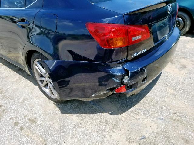 JTHBK262082071544 - 2008 LEXUS IS 250 BLUE photo 9