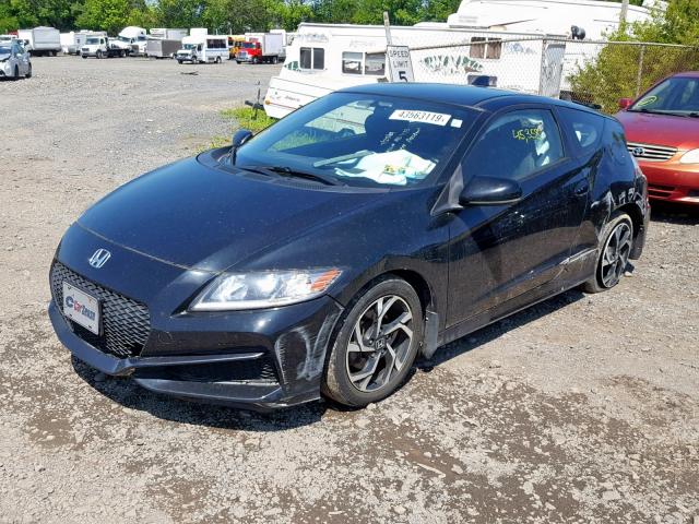 JHMZF1D40GS000649 - 2016 HONDA CR-Z BLACK photo 2