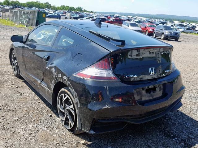 JHMZF1D40GS000649 - 2016 HONDA CR-Z BLACK photo 3