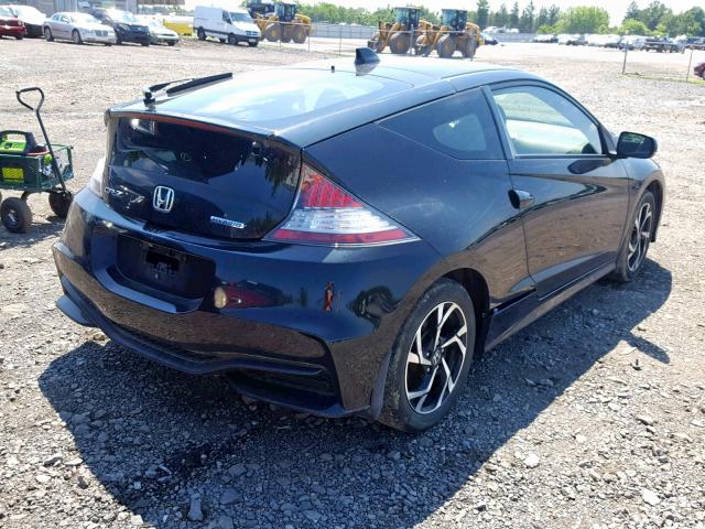 JHMZF1D40GS000649 - 2016 HONDA CR-Z BLACK photo 4