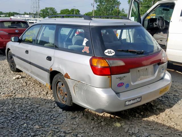 4S3BH635027310932 - 2002 SUBARU LEGACY L SILVER photo 3