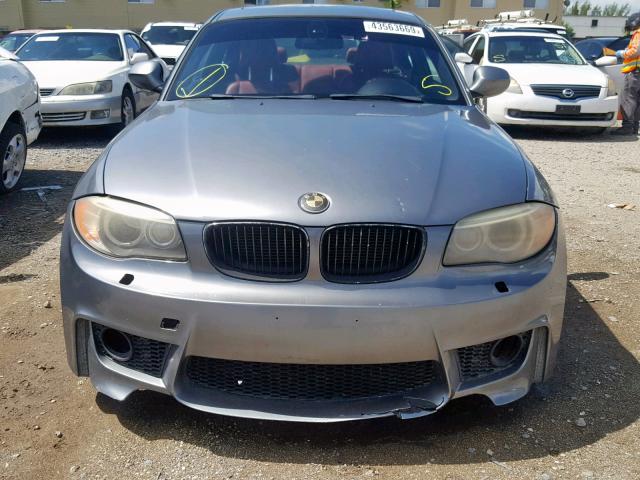 WBAUC9C5XCVM11866 - 2012 BMW 135 I SILVER photo 9