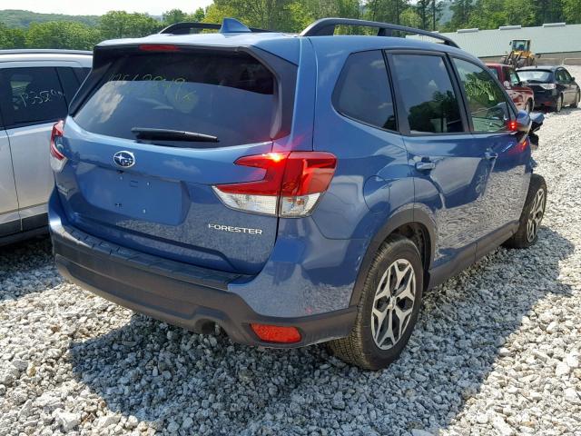 JF2SKAGCXKH444257 - 2019 SUBARU FORESTER P BLUE photo 4