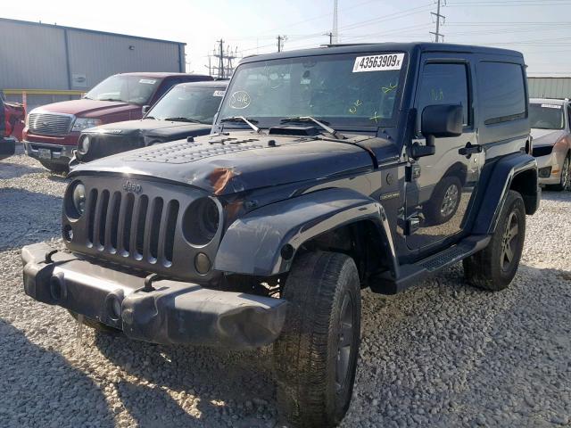 1C4GJWAG0GL194077 - 2016 JEEP WRANGLER S GRAY photo 2