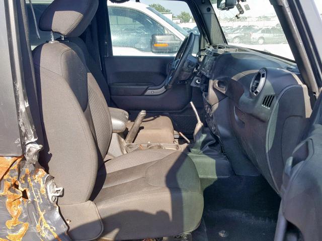 1C4GJWAG0GL194077 - 2016 JEEP WRANGLER S GRAY photo 5