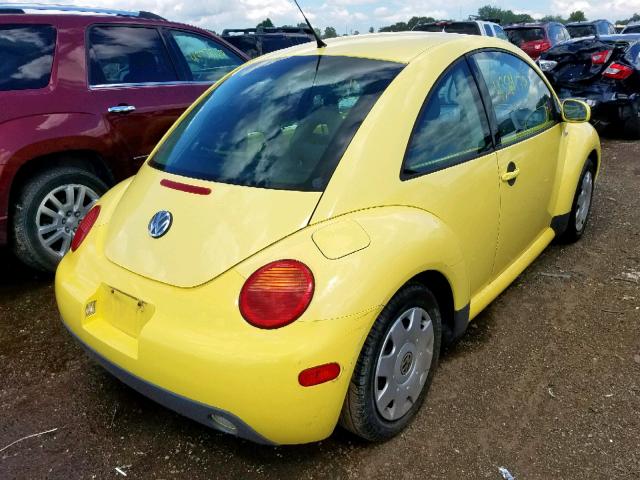 3VWBB21C31M464855 - 2001 VOLKSWAGEN NEW BEETLE YELLOW photo 4