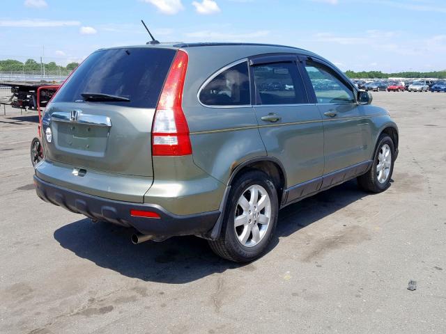 JHLRE48757C097449 - 2007 HONDA CR-V EXL GREEN photo 4