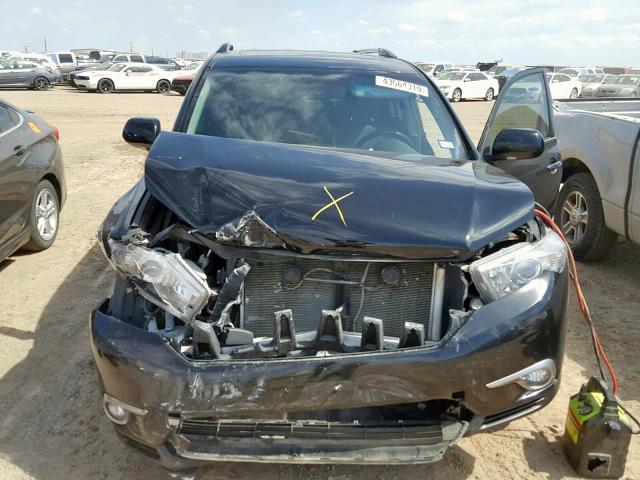 5TDDK3EH0DS264964 - 2013 TOYOTA HIGHLANDER BLACK photo 7