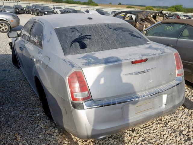 2C3CCAAG1CH127088 - 2012 CHRYSLER 300 SILVER photo 3