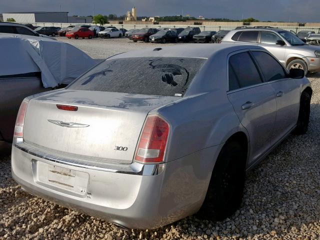 2C3CCAAG1CH127088 - 2012 CHRYSLER 300 SILVER photo 4