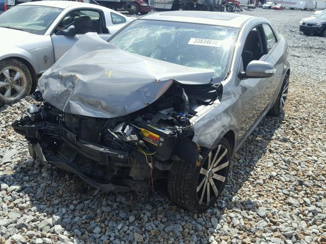 KNAFW6A31A5294966 - 2010 KIA FORTE SX SILVER photo 2