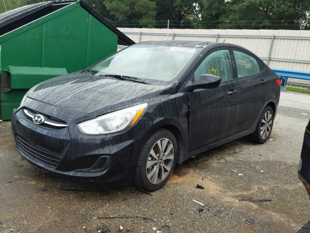 KMHCT4AE7HU334953 - 2017 HYUNDAI ACCENT SE BLACK photo 2