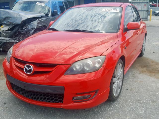 JM1BK34L871727044 - 2007 MAZDA SPEED 3 RED photo 2