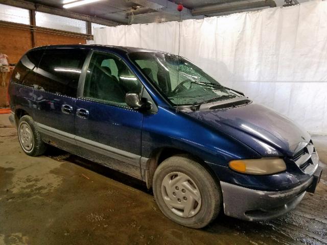 2B4GP45G5YR606013 - 2000 DODGE CARAVAN SE BLUE photo 1