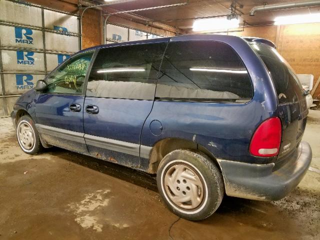 2B4GP45G5YR606013 - 2000 DODGE CARAVAN SE BLUE photo 3