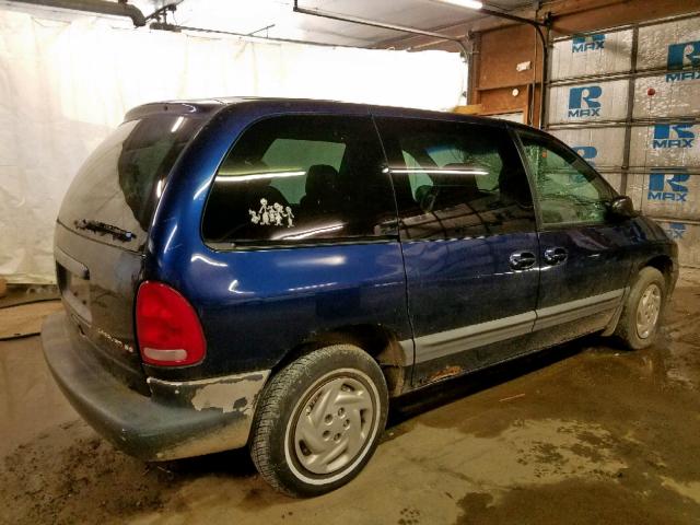 2B4GP45G5YR606013 - 2000 DODGE CARAVAN SE BLUE photo 4