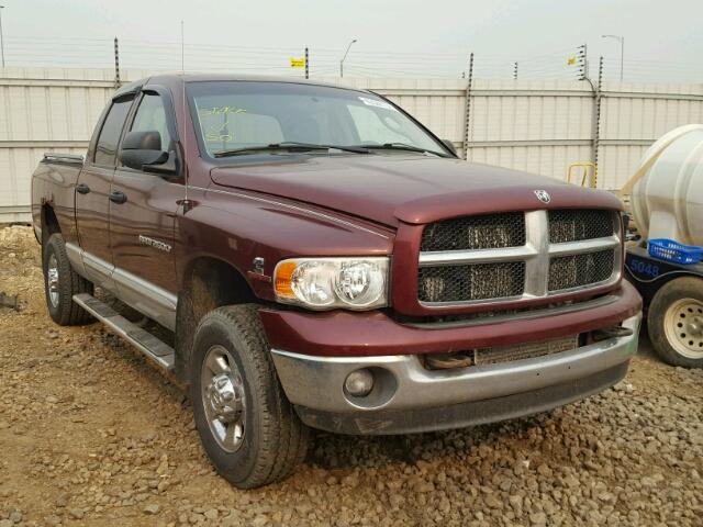 1D3KU28C83J554075 - 2003 DODGE RAM 2500 S BURGUNDY photo 1