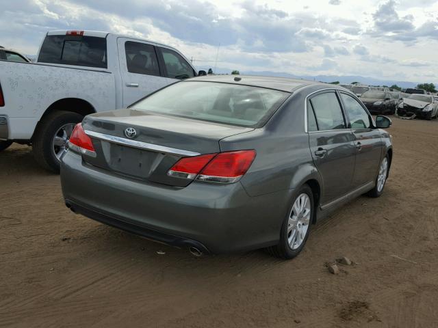 4T1BK3DB2BU438784 - 2011 TOYOTA AVALON BAS GREEN photo 4