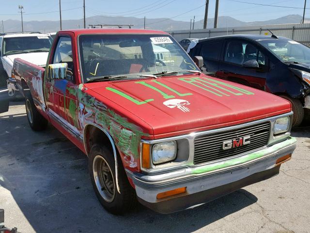 1GTCS14R1M8528319 - 1991 GMC SONOMA RED photo 1